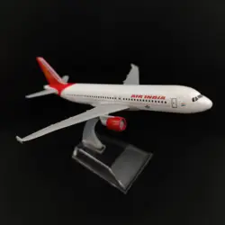 Scale 1:400 Metal Aircraft Replica 15cm Air India A320 Model Airplane Miniature Xmas Kids Room Decor Gift Toys for Boys