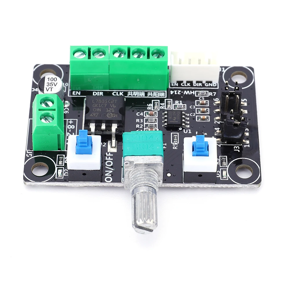 Stepper Motor Controller Board Positive Negative Rotation Control Signal Pulse Generation Module 12-24V Electronic Components