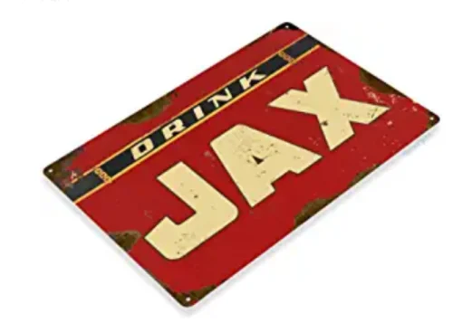 JAX BEER TIN SIGN JACKSONVILLE BREWERY DRINK JAX SAN ANTONIO PUB BAR GRILL