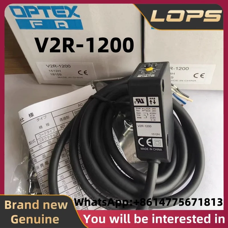 

V2R-1200 Совершенно новый оригинальный фотоэлектрический датчик OPTEX, большой запас на складе, добро пожаловать за консультацией.