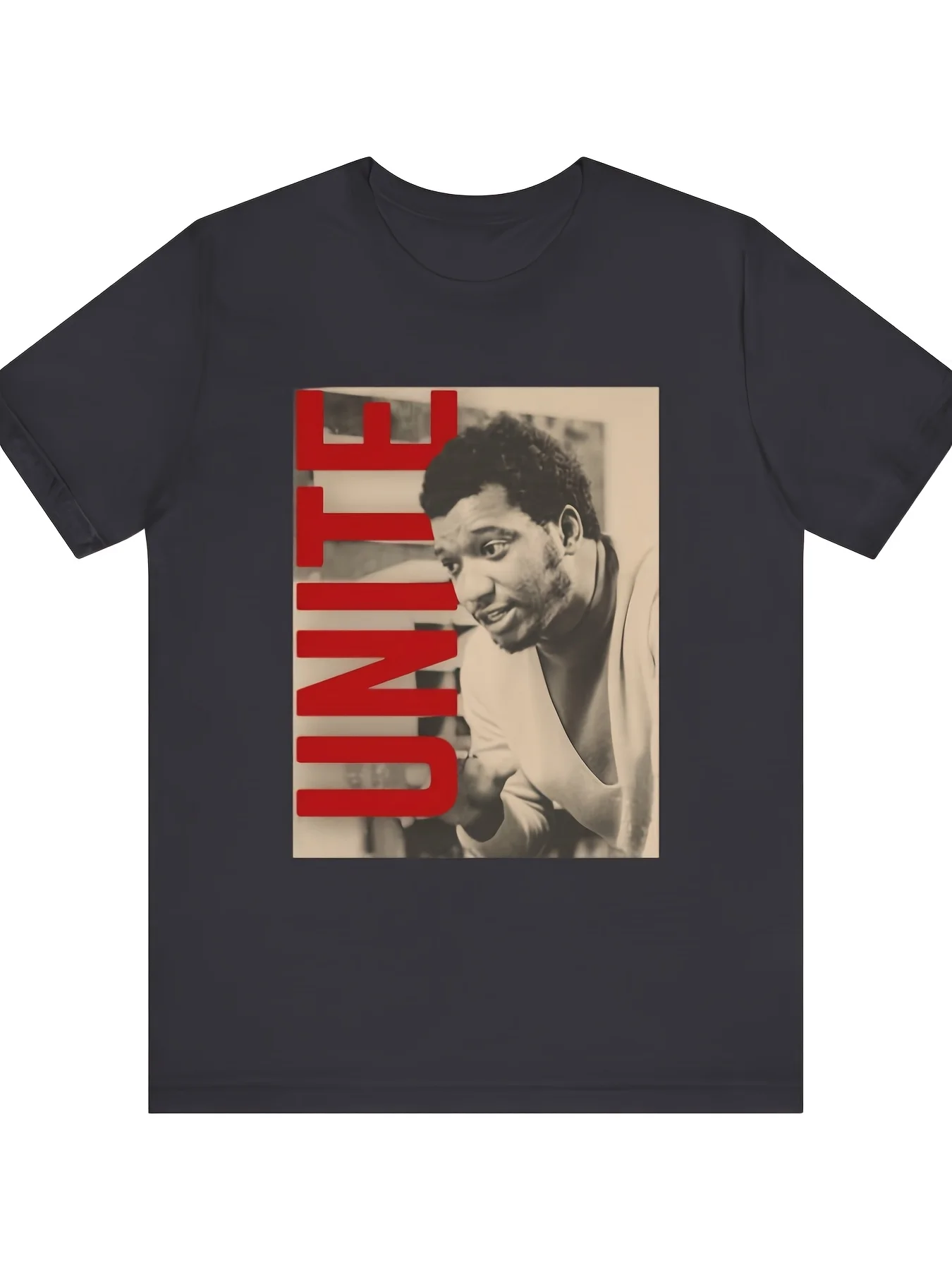 Men's Fred Hampton Black Panther T-Shirt - 100% Cotton Soft Round Neck Casual Streetwear with Iconic Fred Hampton Print, Unisex Suitable for Fans, Affordable Gift for Daily Wear