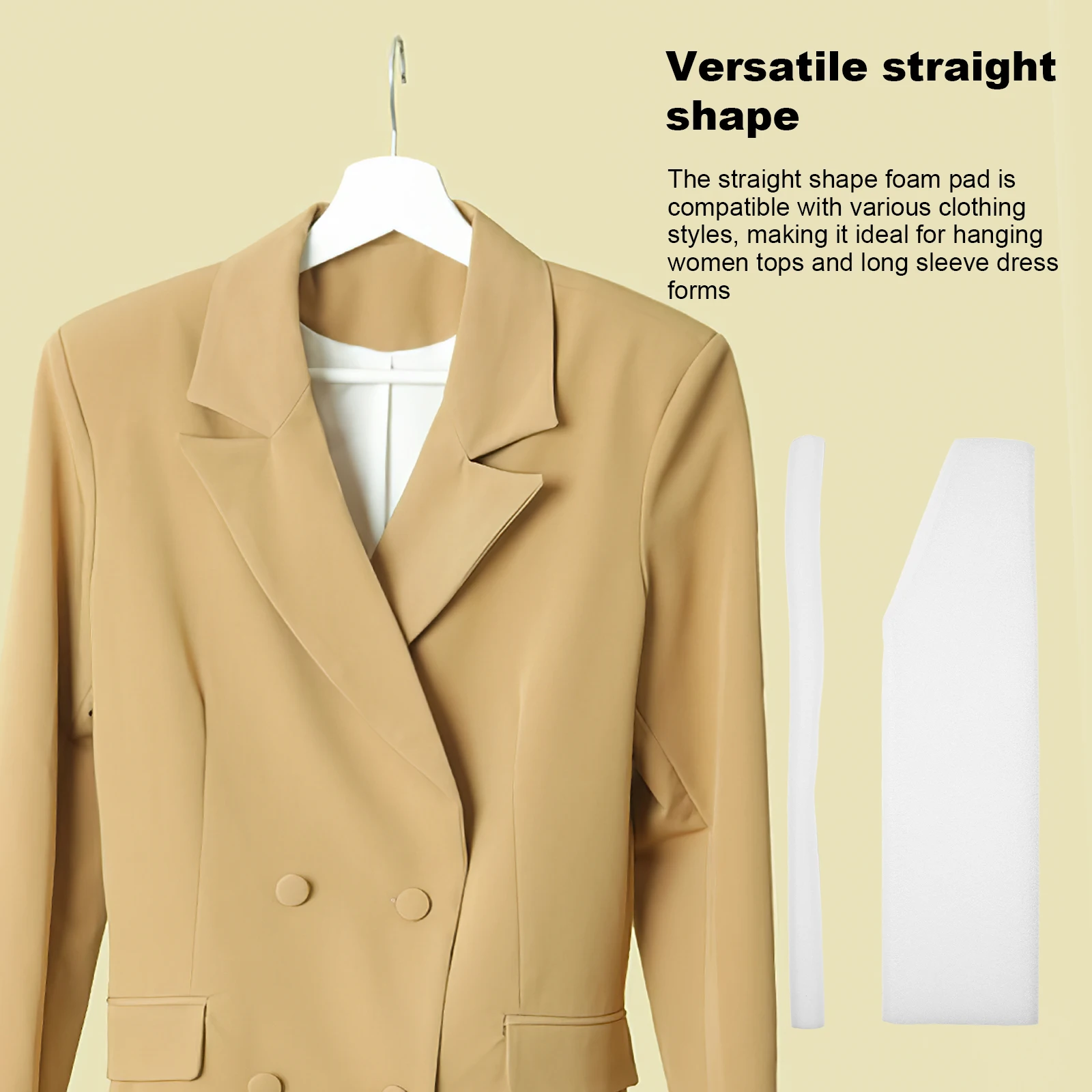 

4pcs Clothing Sleeve Form Foam Pad For Dress Shirt Photo Props Female Adjustable Hanging Mannequin 16-18Cm Foam Pad Clothing