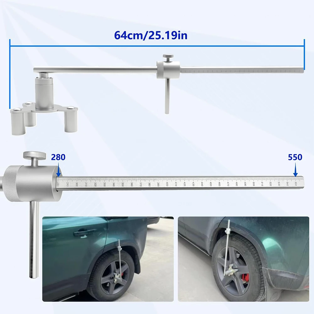Ferramenta de medição de altura do chassi do veículo, adaptador de configuração de altura de passeio para land rover range rover jaguar JLR-204-557B-01 204-484