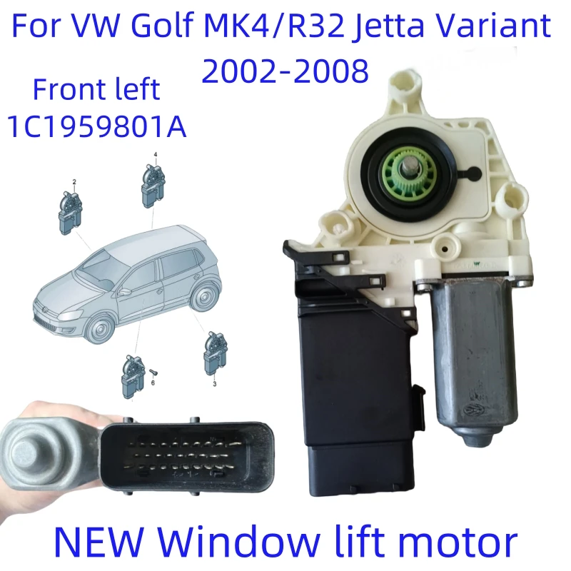 

New Window lift Motor For VW Jetta Golf MK4 GTI Clasico Bora Seat TOLEDO 12V 1C1959801A 1C1959802A 1C0959811A 1C0959812A