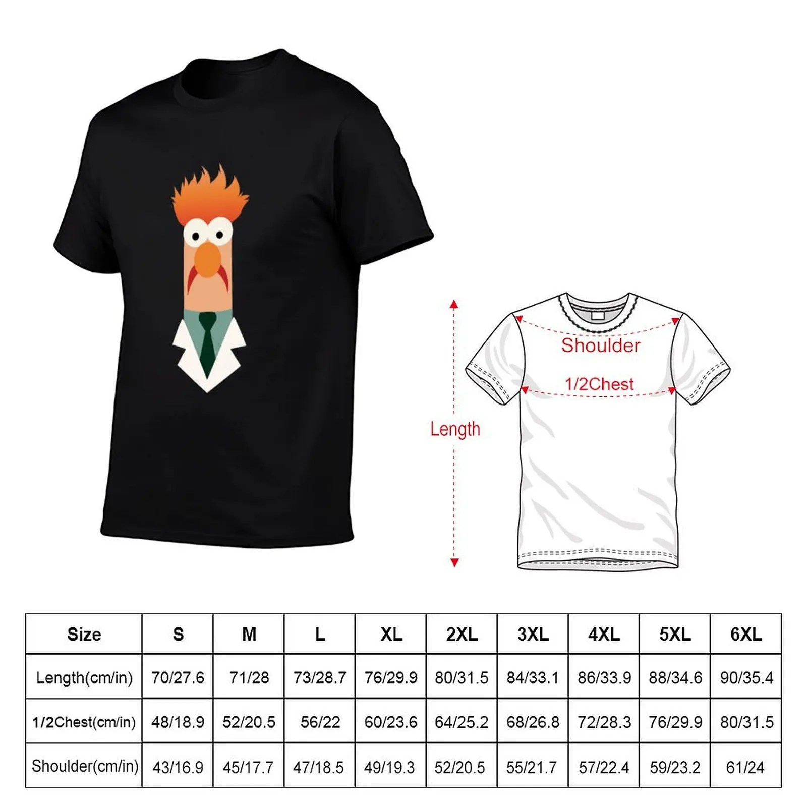 Beaker T-Shirt anime summer tops anime t shirts customizeds mens t shirt graphic