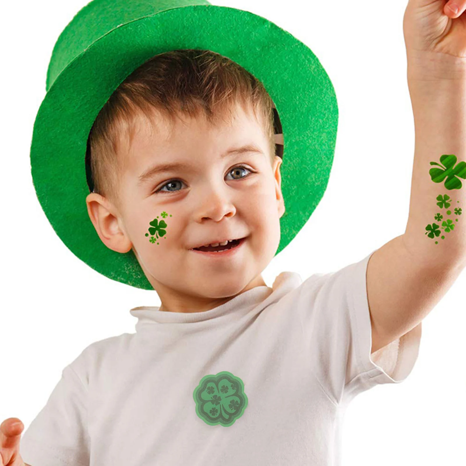 

144 шт., праздничные татуировки-наклейки на день Святого Патрика, вечерние боди-арт, временный декор для лица, рук, ног, подарочный набор для взрослых