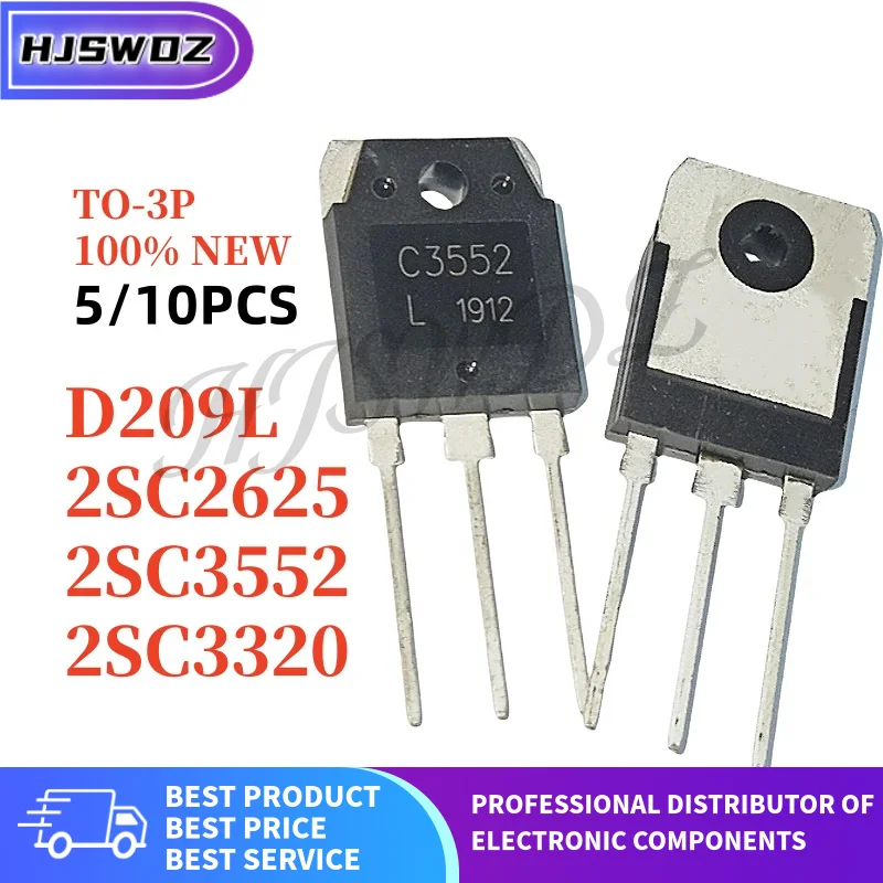 5pcs-10pcs Brand New 2SC2625 2SC3552 2SC3320 D209L C2625 C3552 C3320 TO-3P High-Power Switching Transistor In Stock