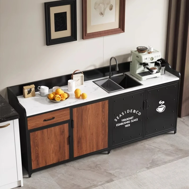 

Industrial Style Living Room Washbasin Integrated Washbasin Cabinet Combination Sink Tea The Wall Side Cabinet Storage Cabinet