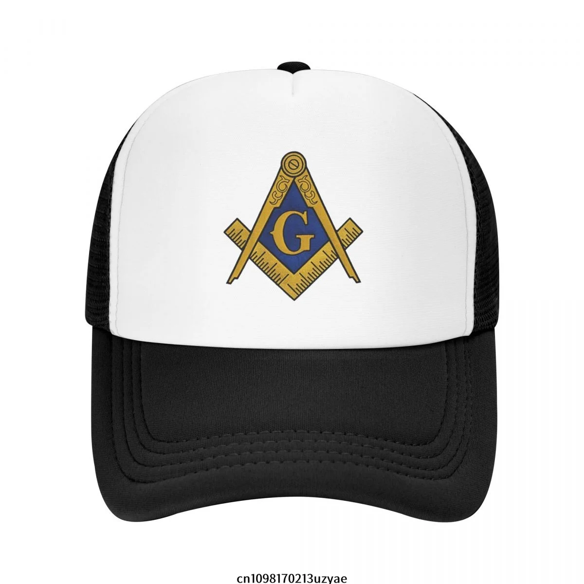 

Freemason Logo Square And Compass Mesh Baseball Cap Summer Outdoor Men Women Fashion Sport Hats Hip Hop Trucker