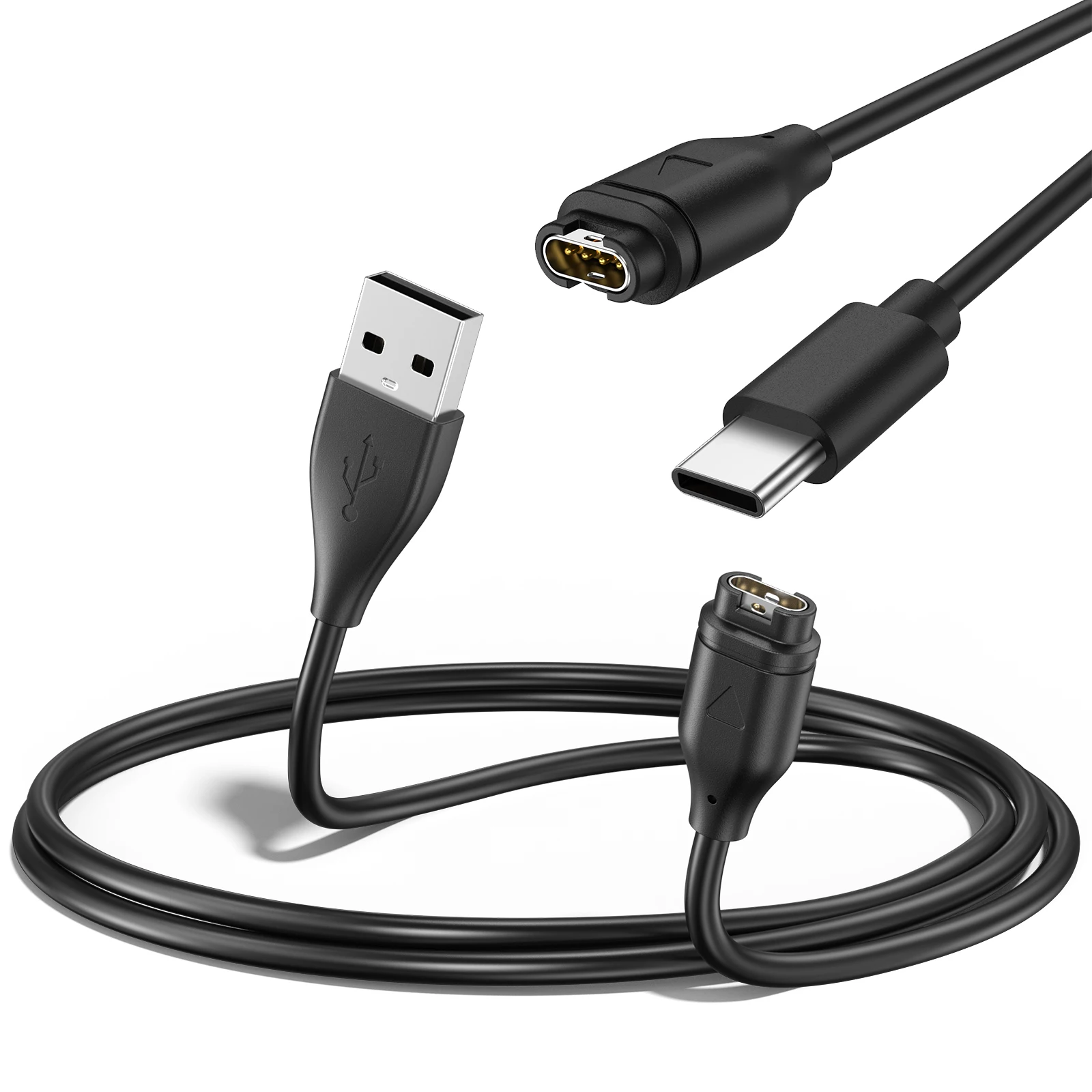 50cm Charging Cable For Garmin Fenix 8 7 7S 7X Pro 6 6S 6X Pro 5 5S 5X Plus/Venu 2S Sq 2/Vivoactive 6 5 4 4s/forerunner 965