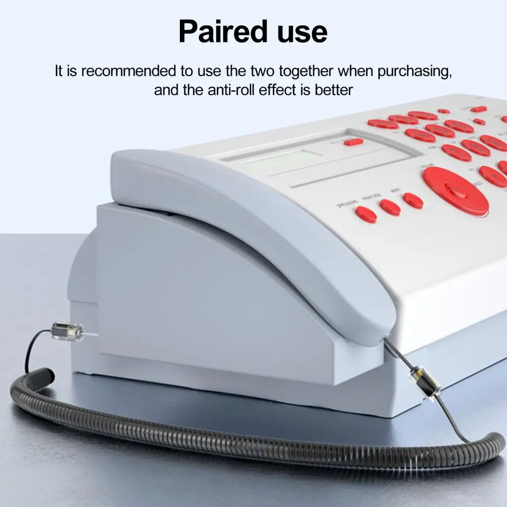 Penggulung kabel telepon, telepon kabel Untangler Rj9 4p4c kabel telepon Detangler berputar 360 derajat anti-kusut putar untuk telepon rumah bebas kusut