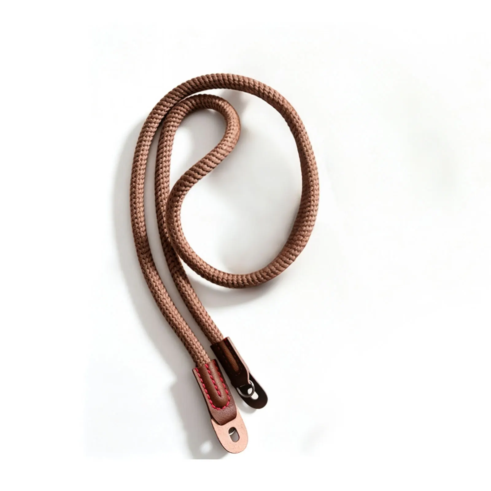 Hand-woven Cotton Camera Strap Soft Round Rope Camera Neck Strap Adjustable Shoulder Lanyard for Mirrorless Film Camera