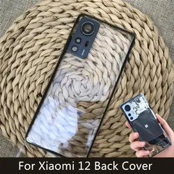 customization For Xiaomi 12 Battery Cover Back Glass cover Xiaomi 12 Rear Door Housing Transparent personality