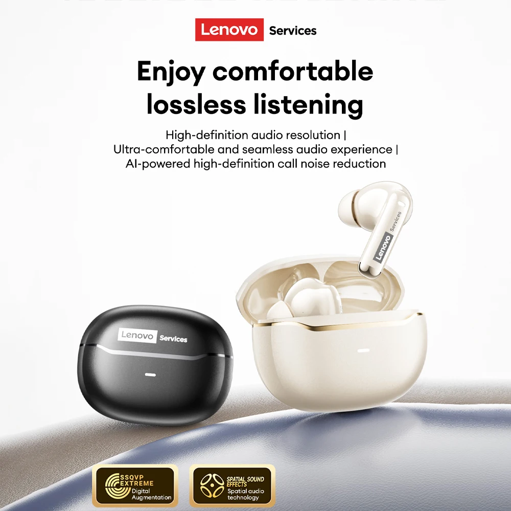 Lenovo LES-110 TWS Беспроводная Bluetooth 6.0 Гарнитура Al Call Шумоподавление HIFI Стерео Музыкальные Игровые Наушники 60 мс Низкая Задержка