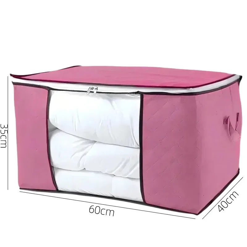 حقيبة تخزين بمقبض كبير جدًا - حقيبة تنظيم الملابس واللحاف المحمولة مع نافذة، مادة بوليستر متينة، مناسبة لـ #4