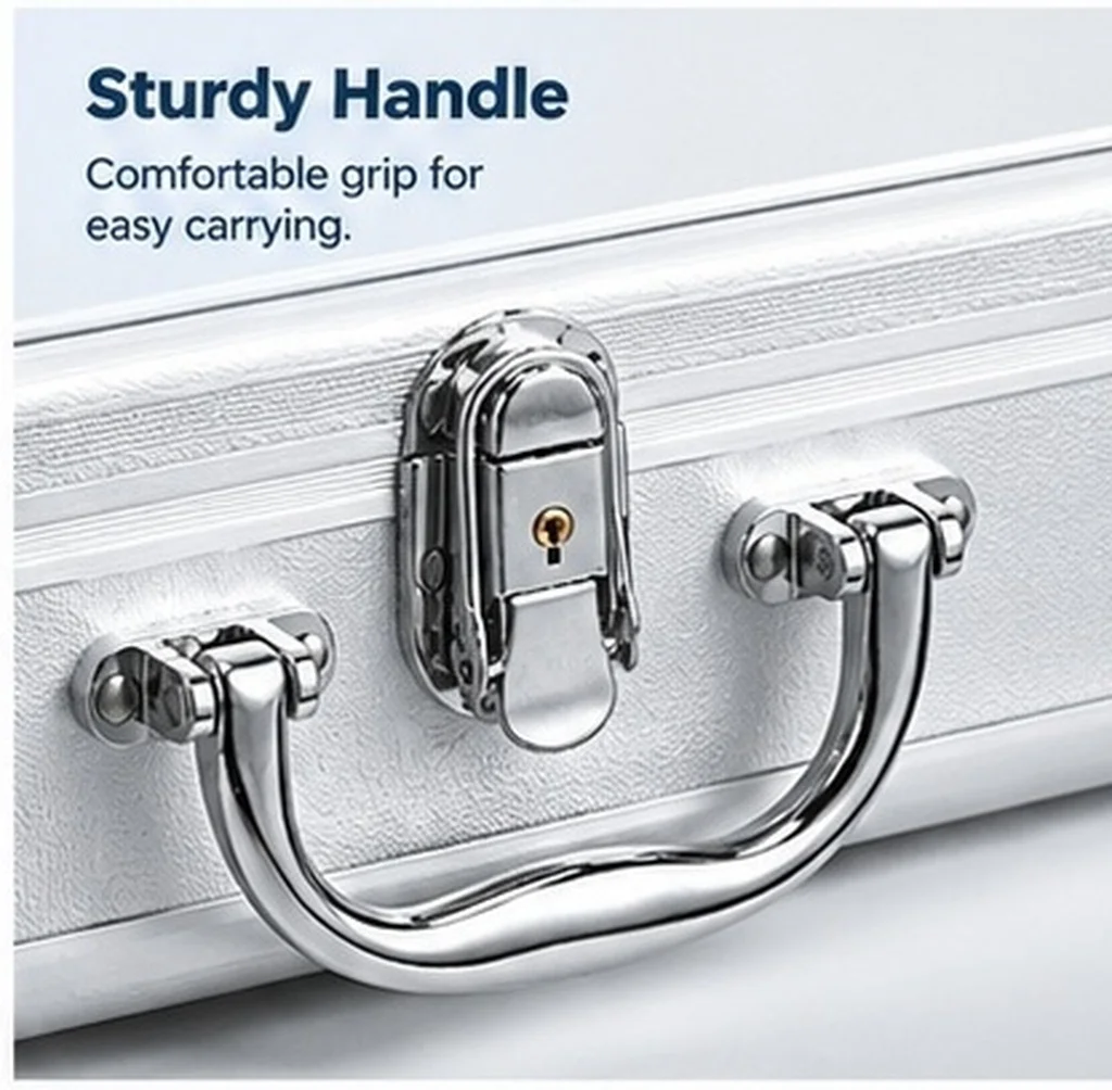 Aluminum Alloy Hard Tool Case Portable Storage Box Makeup Small Cameras Accessories Carrying Briefcase Metal Case