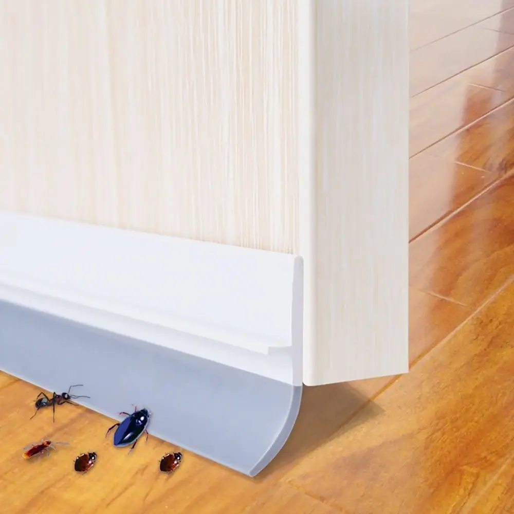 PVC Baru Pintu Bawah Segel Strip Fleksibel Weatherstrip Kedap Suara Pintu Draft Stopper Tahan Angin Pintu Jendela Cuaca Stripping