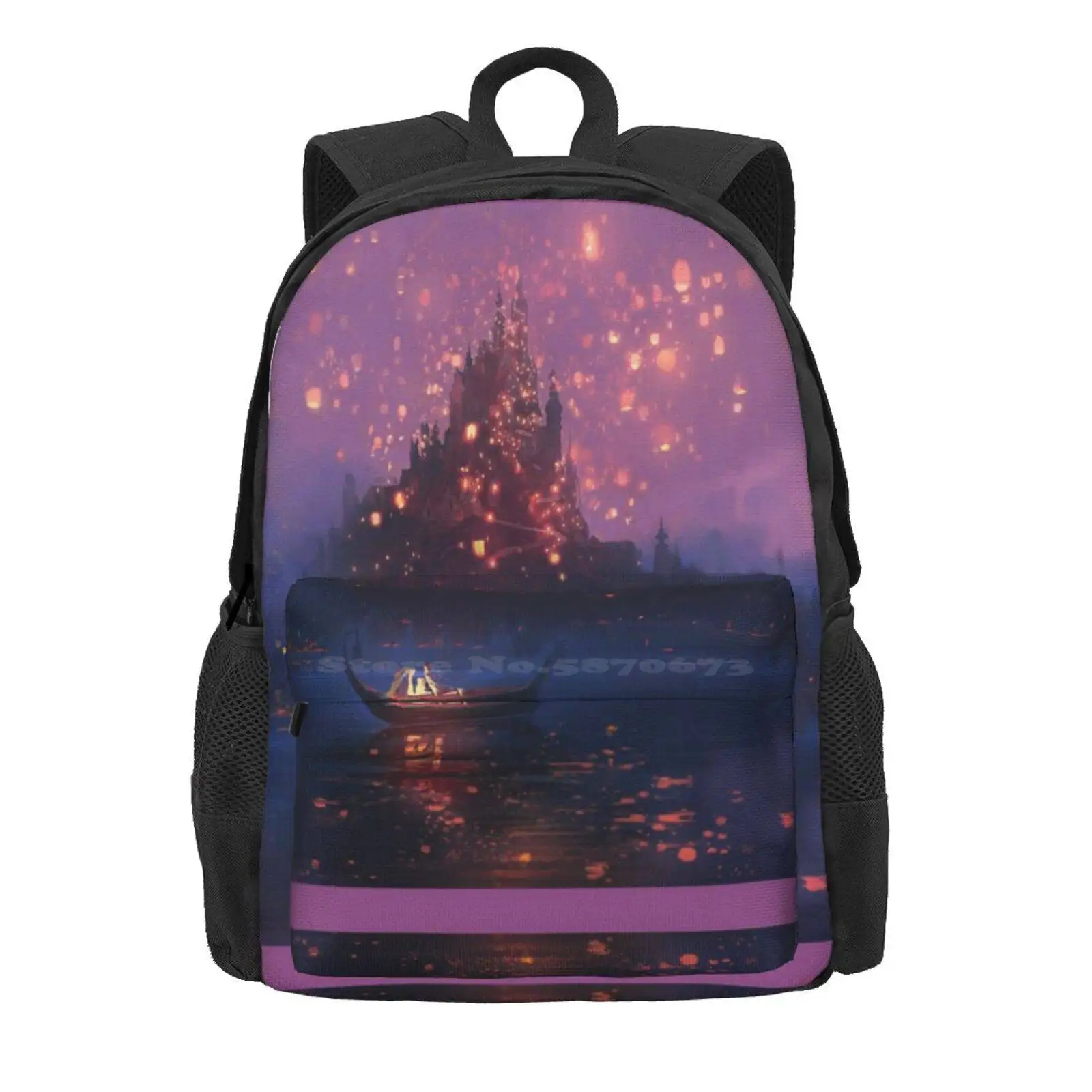 Tangled Lanterns Hot Sale Schoolbag Backpack Fashion Bags Princess Tangled