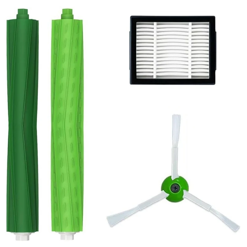 Peças de reposição para irobot roomba i3 i3 +, i4 i4 +, i6 i6 +, i7 i7 +, i8 i8 +, j7 j7 +, e5 e6 e7, filtros de escovas laterais de rolo