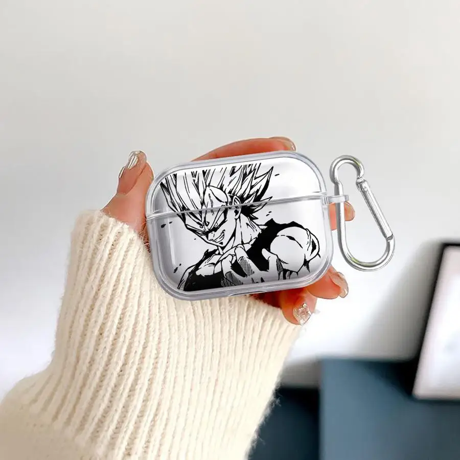 

Case For Airpods Pro 3 2 1 4 Pro3 Pro2 Clear Earphone Cases Cover Dragon Ball Cool Vegeta