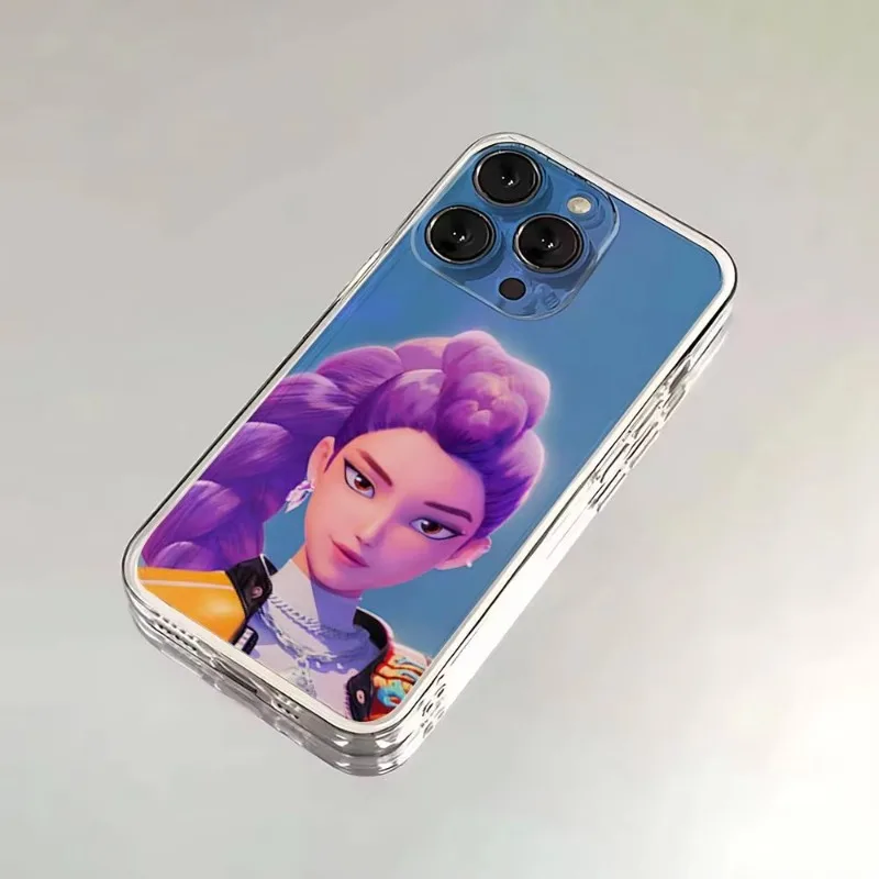 

KPop D-Demon H-Hunters HUNTR/X Phone Case For iPhone 16 15 11 12 14 13 Pro Max Mini X XSMax XR 7 8 Plus SE4 16e Silica Covers