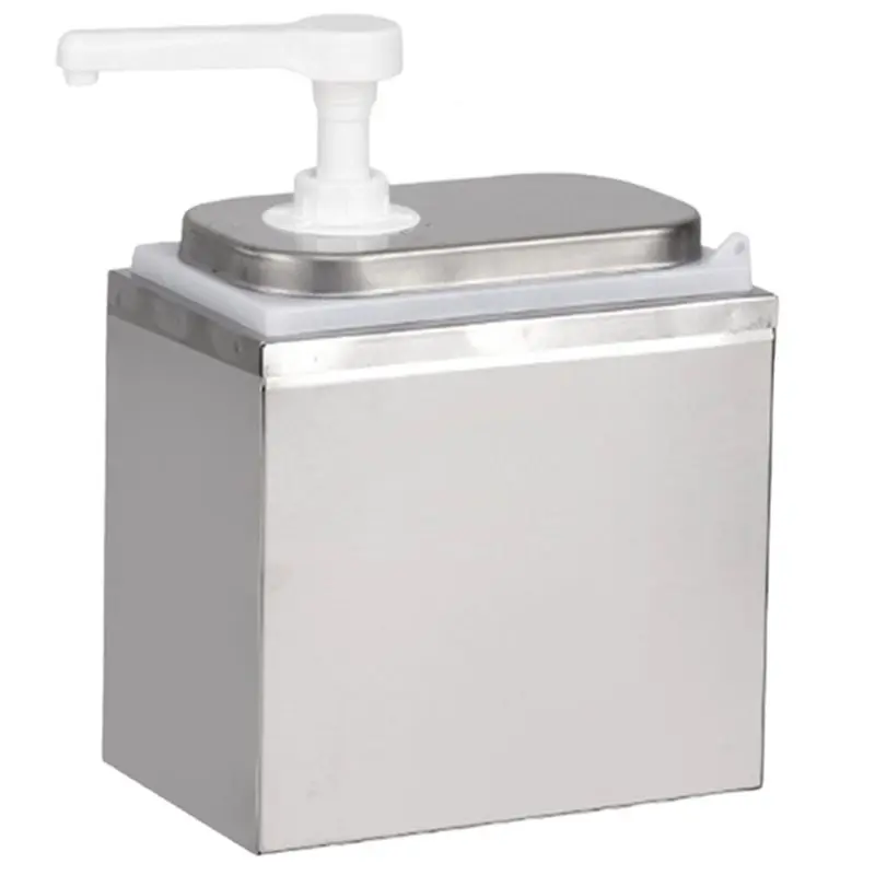 24-Hour Delivery Large Capacity Stainless Steel Sauce Dispenser Featuring Hand Press Mechanism For Efficient For Liquid Handling