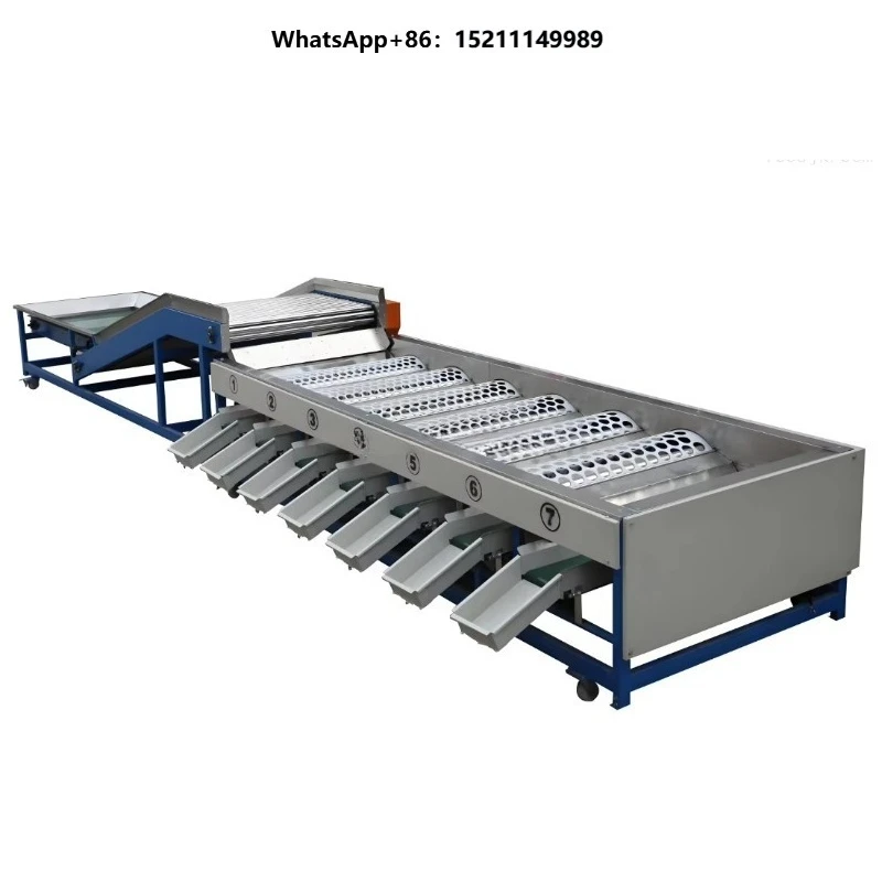 New Sorter by Size of Vegetables Tomato and Fruit Pineapple Washer and Roller Grader Grading Sorting Machine Machinery