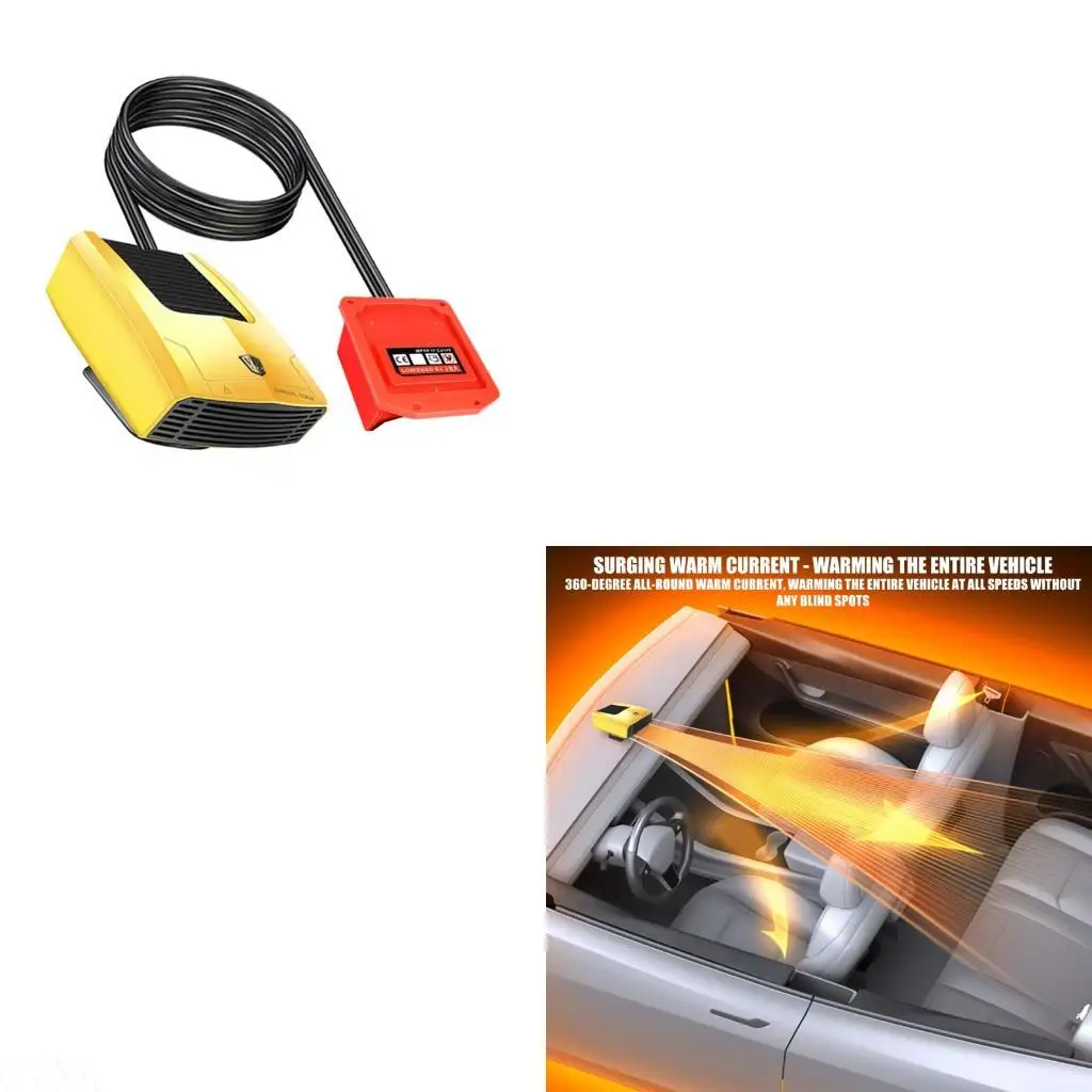 G7NA Battery Powered Hot & Cold Air Fan Energy Efficient Tool for Vehicle Defrosting