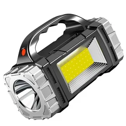 Multifunctional portable light strip side light waterproof multiple lighting modes high power rechargeable LED flashlight