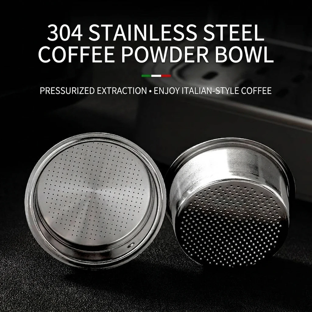 51/53/58MM Coffee Filter Basket Replacement Stainless Steel For Delonghi E61 Bottomless Portafilter Barista Espresso Accessories