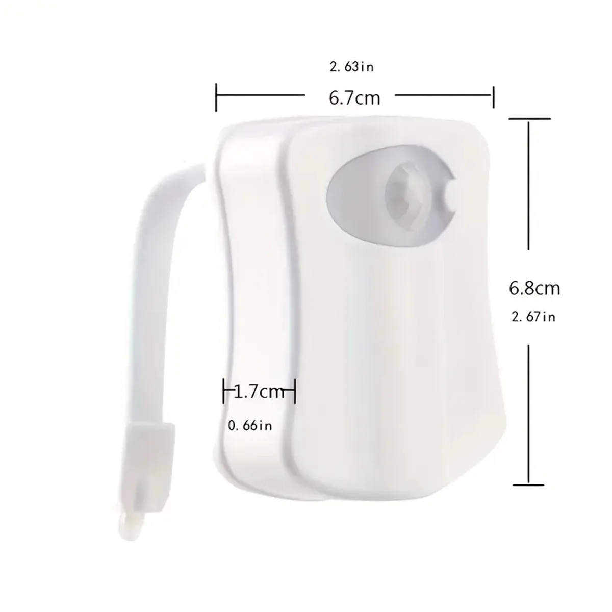 Motion Sensor Light Wireless LED Night Light RGB 8/16colors Lamp Toilet Bathroom Atmosphere Light Colorful Sensor Night Lights