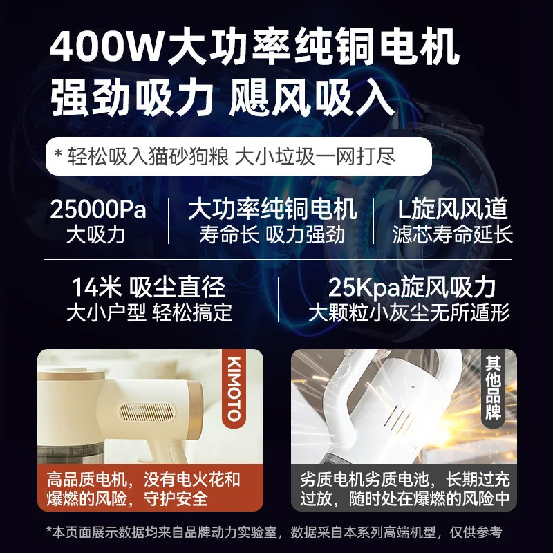 Vacuum cleaner household large suction small wired super strong sweeping and pulling all-in-one machine handheld mop