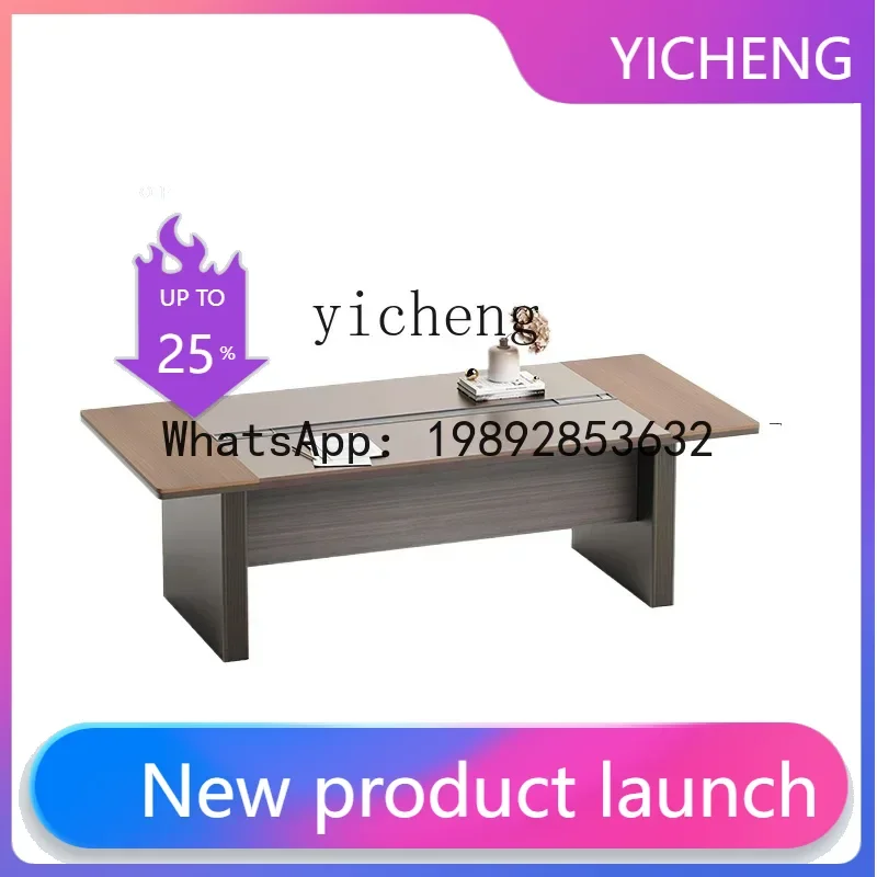 

LYY Conference Table Simple Modern Long Large Business Reception Meeting Negotiation Creative Conference Room Table and Chair
