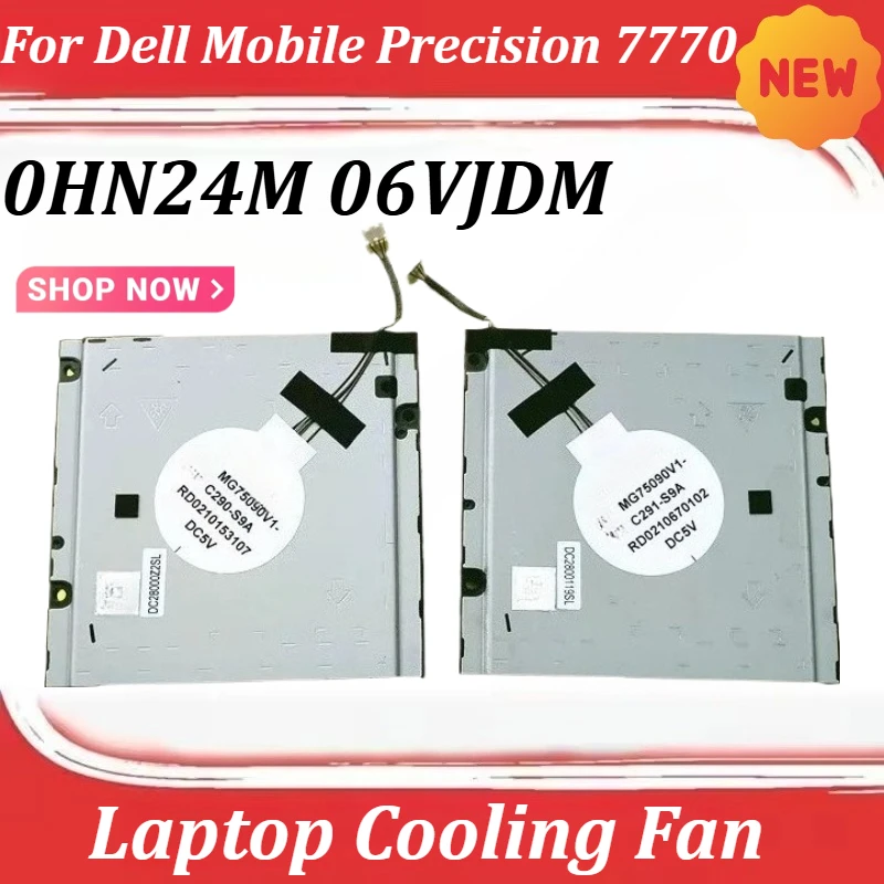 

New Laptop Cooling Fan For Dell Mobile Precision 7770 0HN24M 06VJDM