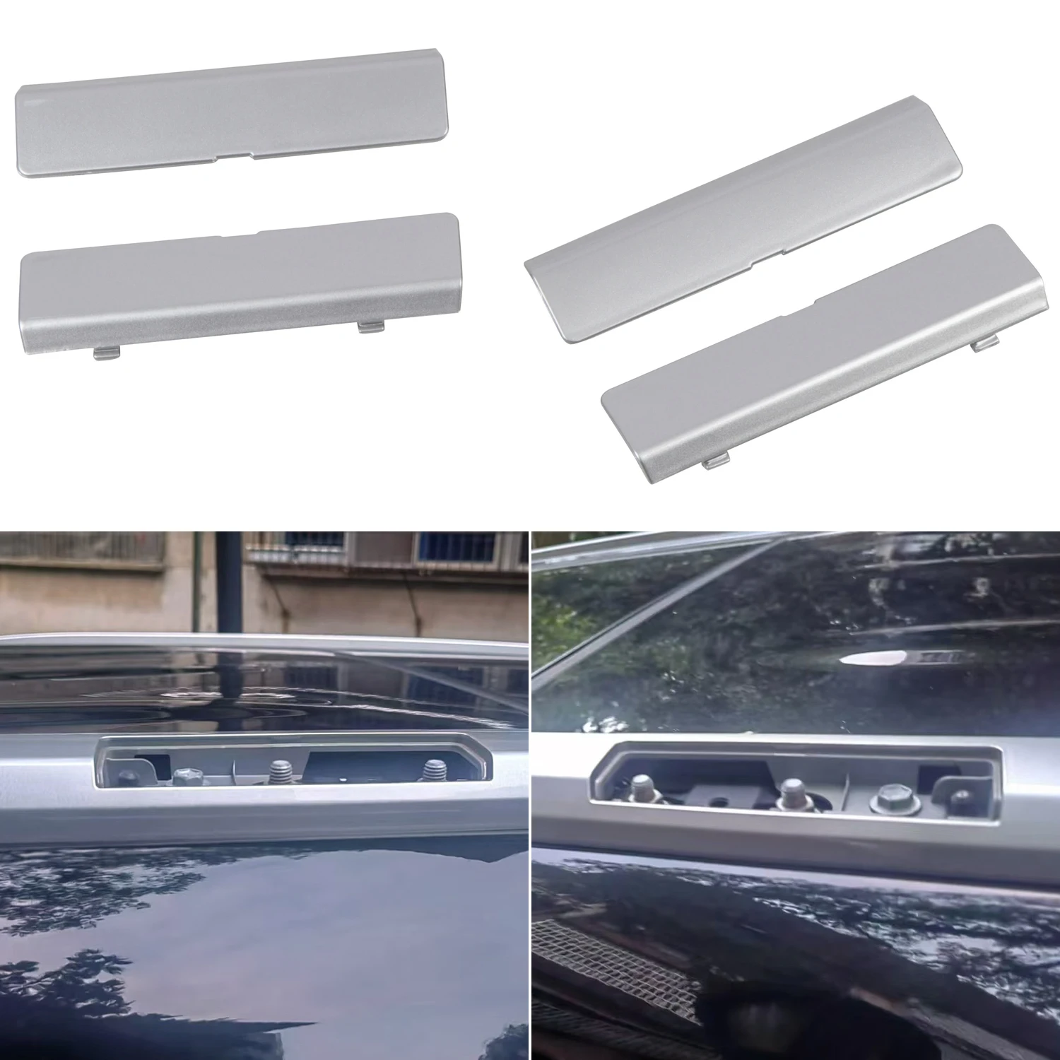 

Для Toyota Highlander 2020-2025 автомобильные рельсы на крышу, крышка для ног, торцевая крышка, защитная крышка, внешние аксессуары, 4 шт. для OEM багажника на крышу