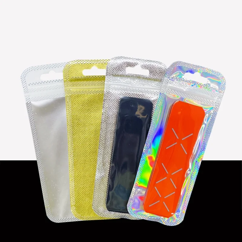 5×15cm 50pcs Plastic Ziplock Package Bag Pens Leather Keychain Watch Band Jewelry Pouch Self Sealing Makeup Brush Packing Bags