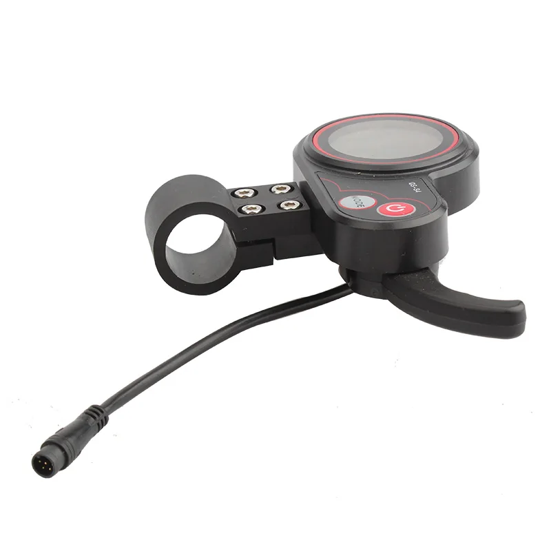 48V-60V QS-S4 Thumb Throttle LCD Display Meter For Zero 8 9 10 8X 10X Electric Scooter 6PIN Display Accessories - view 4