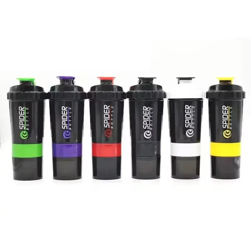 3 Layer Shake Cup Protein Powder Stirring CupBody-Building Exercise Bottle Fitness Sports Milk Shake Cup Gift Large Capacity