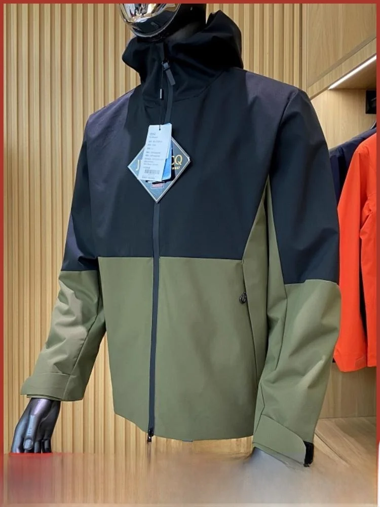 

Outdoor Men's Soft ell Jaet Waterproof Breathable Autumn Winter New Arrival Color Blo Fce Lined Zipper Closure Coat