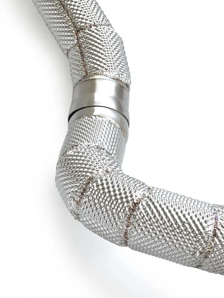 

Wholesale Exhaust Downpipe for Mercedes Benz C63 COUPE AMG W205 4.0T ss304 High Performance Exhaust Downpipe insulation