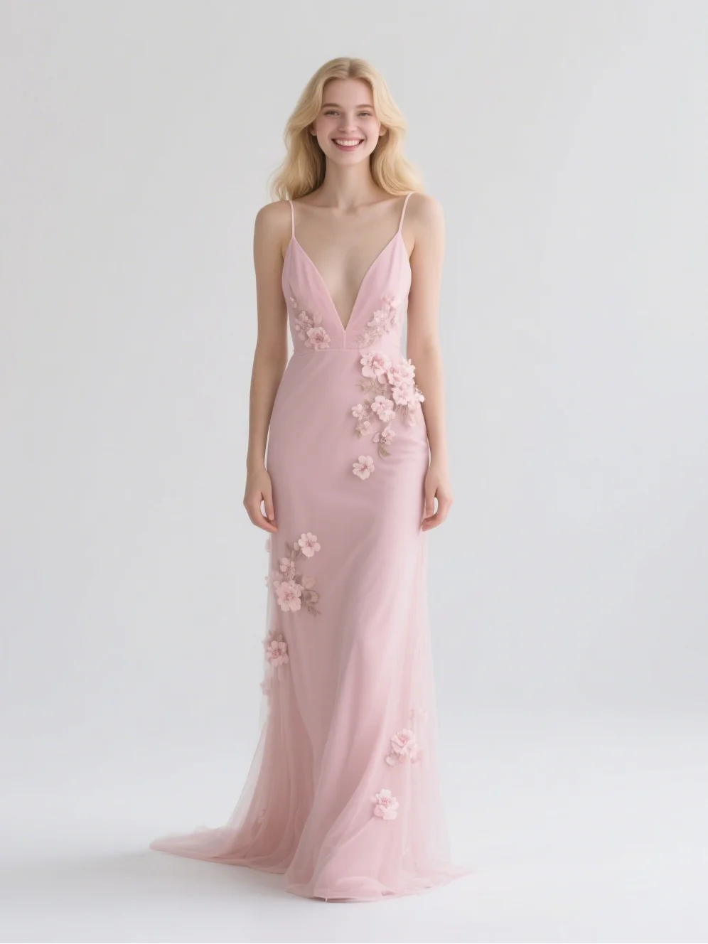 

Elegant Fashion Prom Gown A-line Sleeveless Spaghetti Strap Tulle Appliques Sweep Train Wedding Guest Dress 2025 free customized