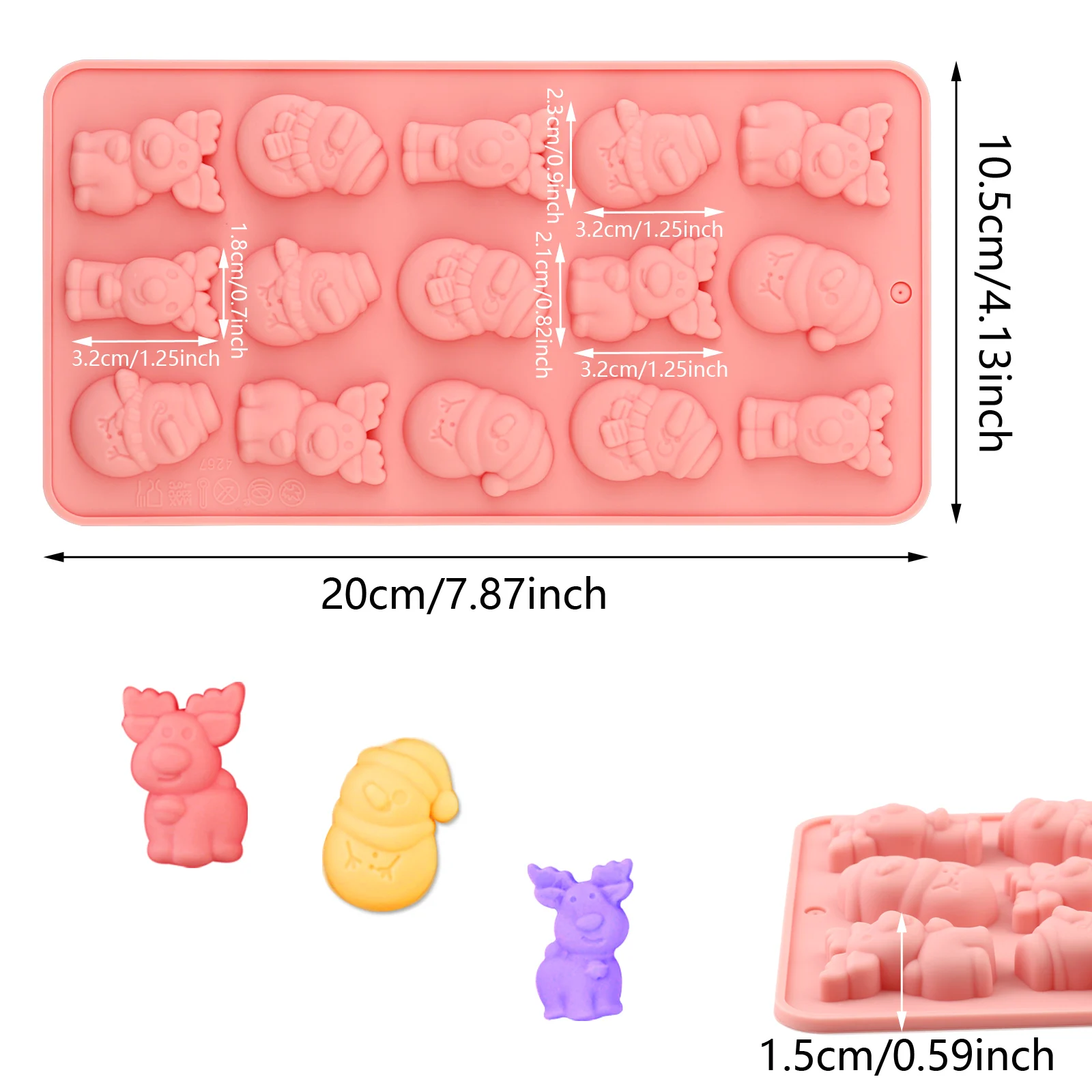 15 Bölmeli Noel Kardan Adamı v - Soap Making Directions incelemesi ve fiyatı