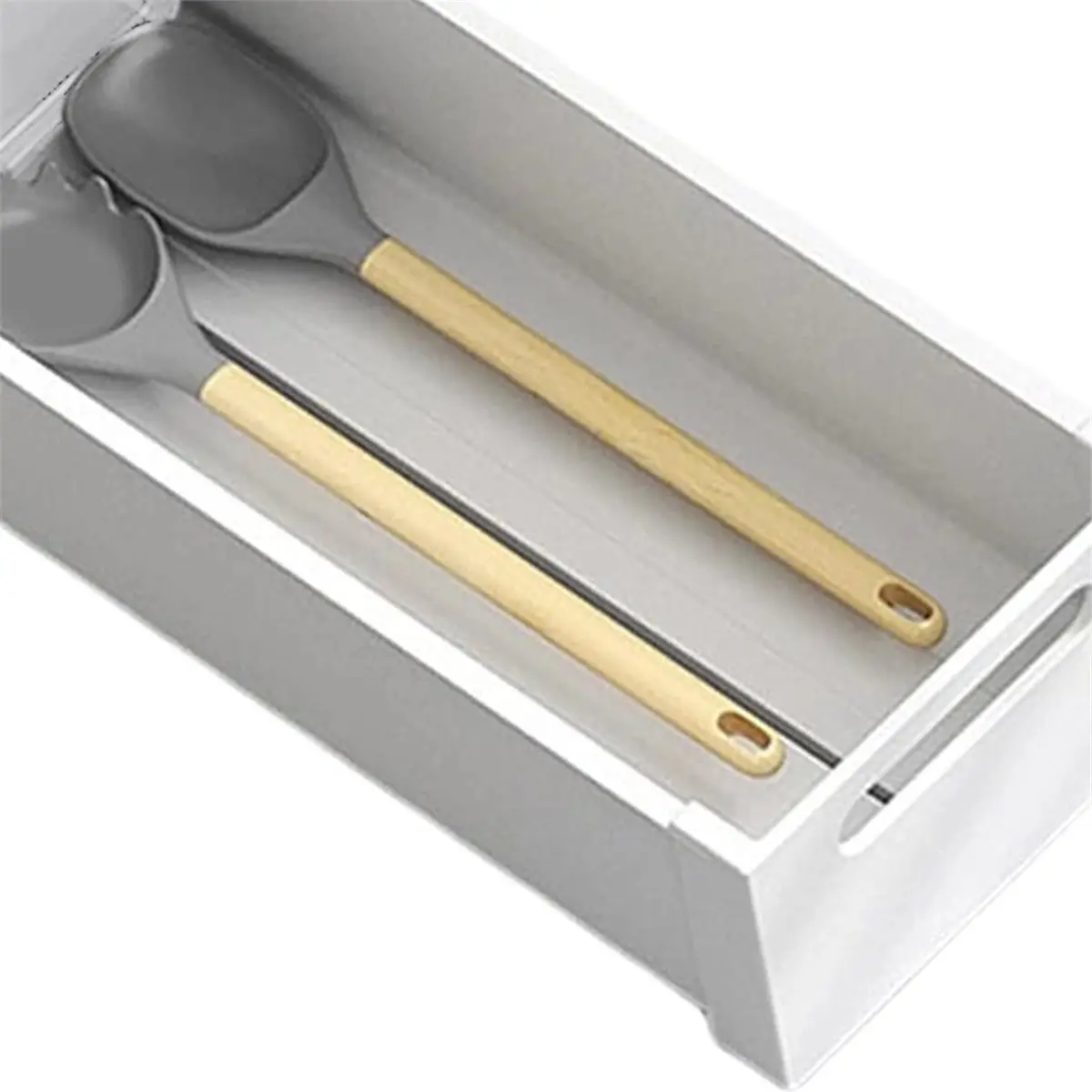 Kitchen Drawer Organizer, Long Size, Cutlery Storage Tray - Space Saving Design,Versatile Use for Home and