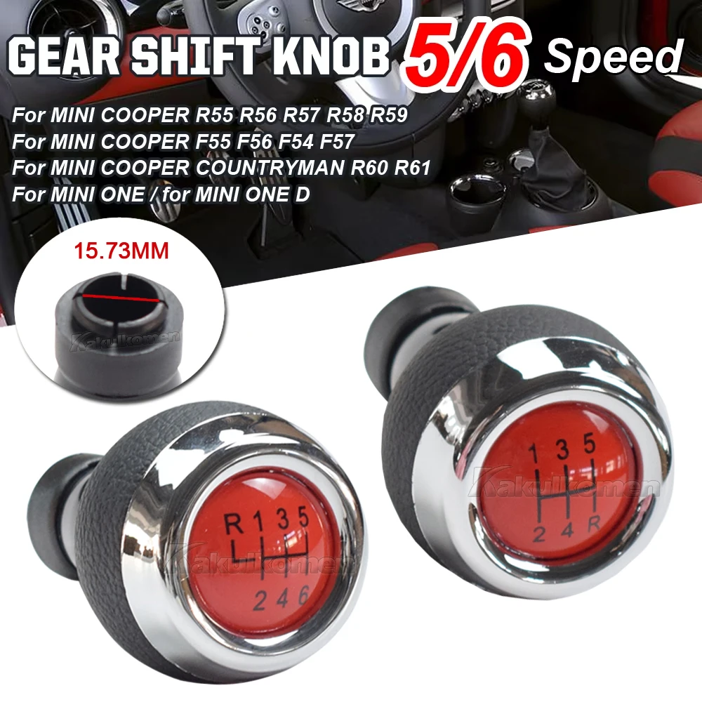 For Mini Cooper R55 R56 R57 R58 R59 R60 R61 F57 F56 F55 F54 for COOPER S SD ONE D PACEMAN COUNTRYMAN Pen Shifter Gear Shift Knob