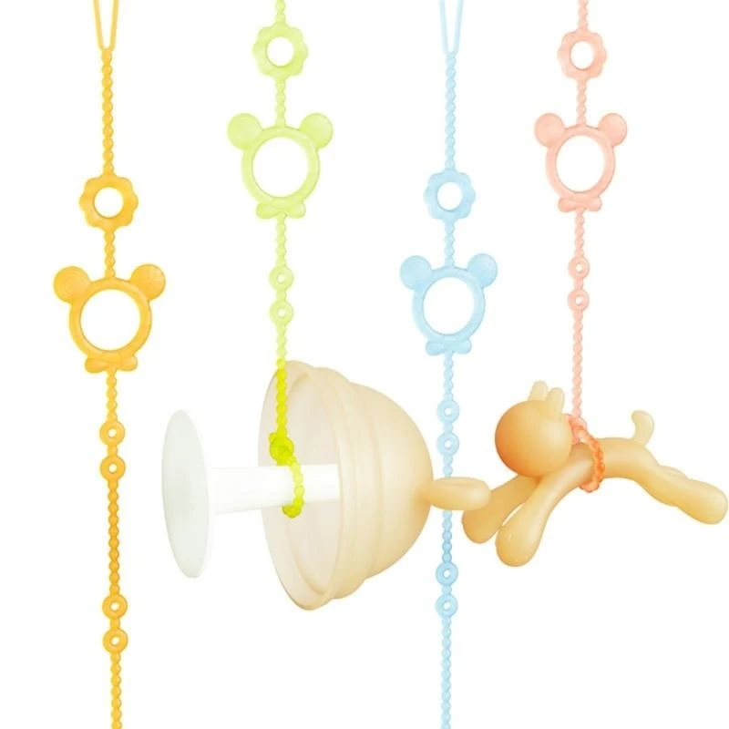 

Baby Dummy Clip Pacifier Chain Pacifier Holder Toddlers Newborns Teether Clip Silicone Soother Chain Pacifier Strap