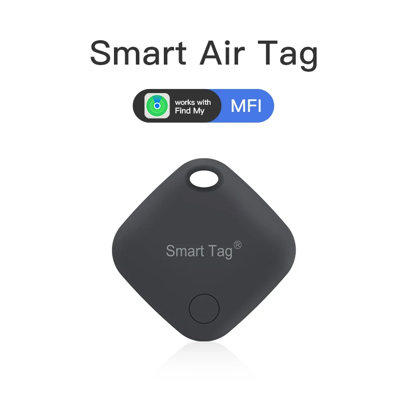 Smart Bluetooth Alarm Tracker Works with Find My APP Anti Lost Device for Iphone Tag Replacement Locator MFI Rated