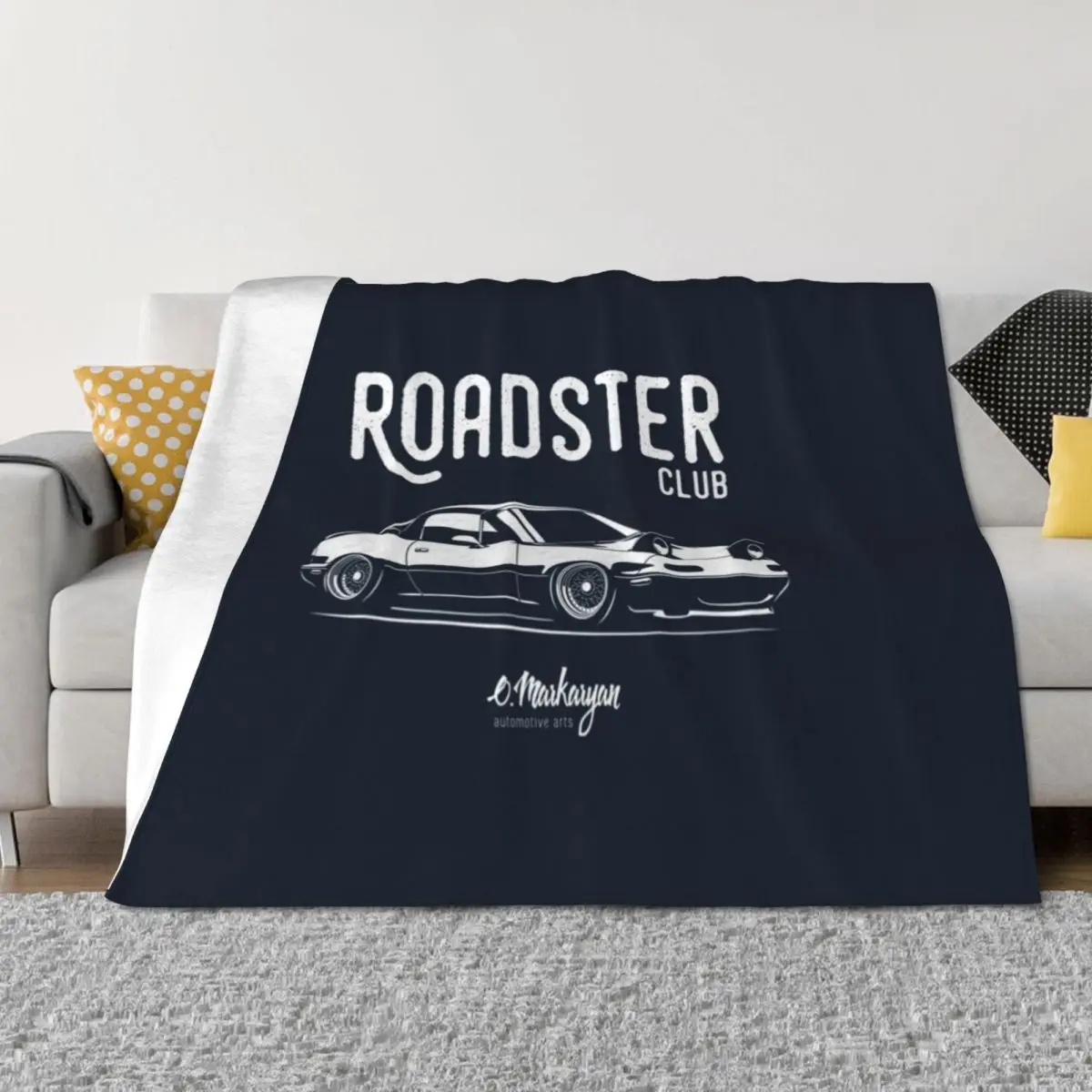 

Roadster club MX5 Miata Throw Blanket warm winter Moving anime halloween Blankets