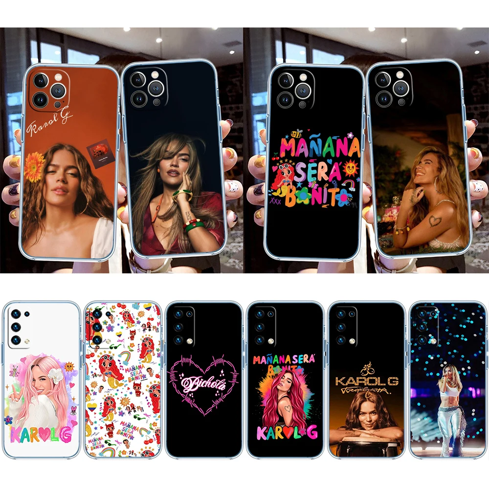 QA17 Karol G Transparent Phone Case for Motorola G40 G04 G05 One Ace Action  Fusion Plus Hyper Macro Vision Zoom view 2