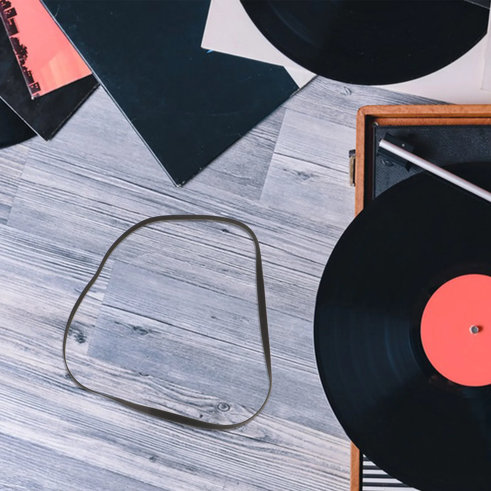 11개 고무 축음기 벨트 유연한 드라이브 벨트 레코드 플레이어 턴테이블 교체 부품 소음 감소 비닐 기계