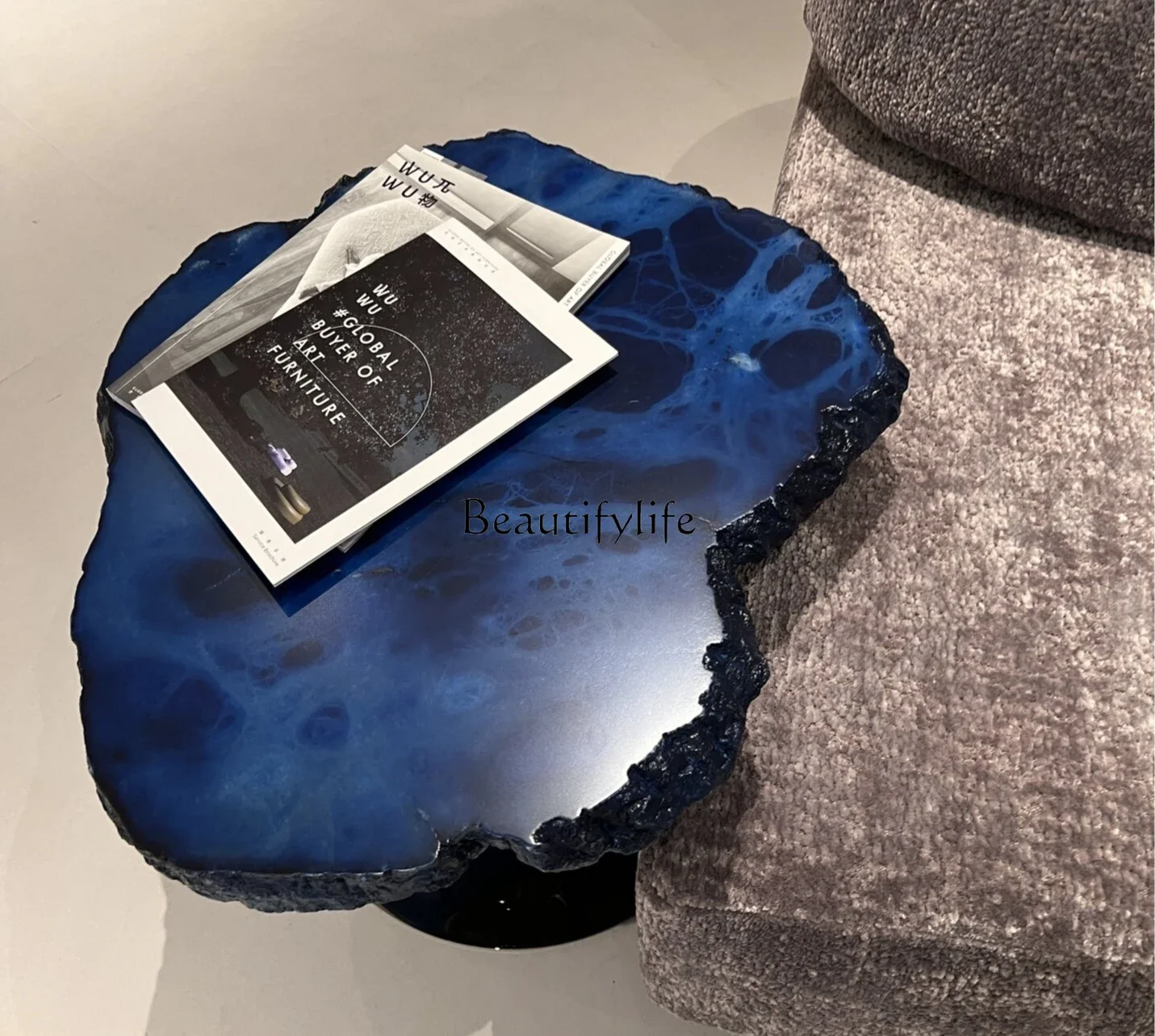 

01 -*Snowflake stone flower elf petal coffee table special-shaped edge snowflake stone